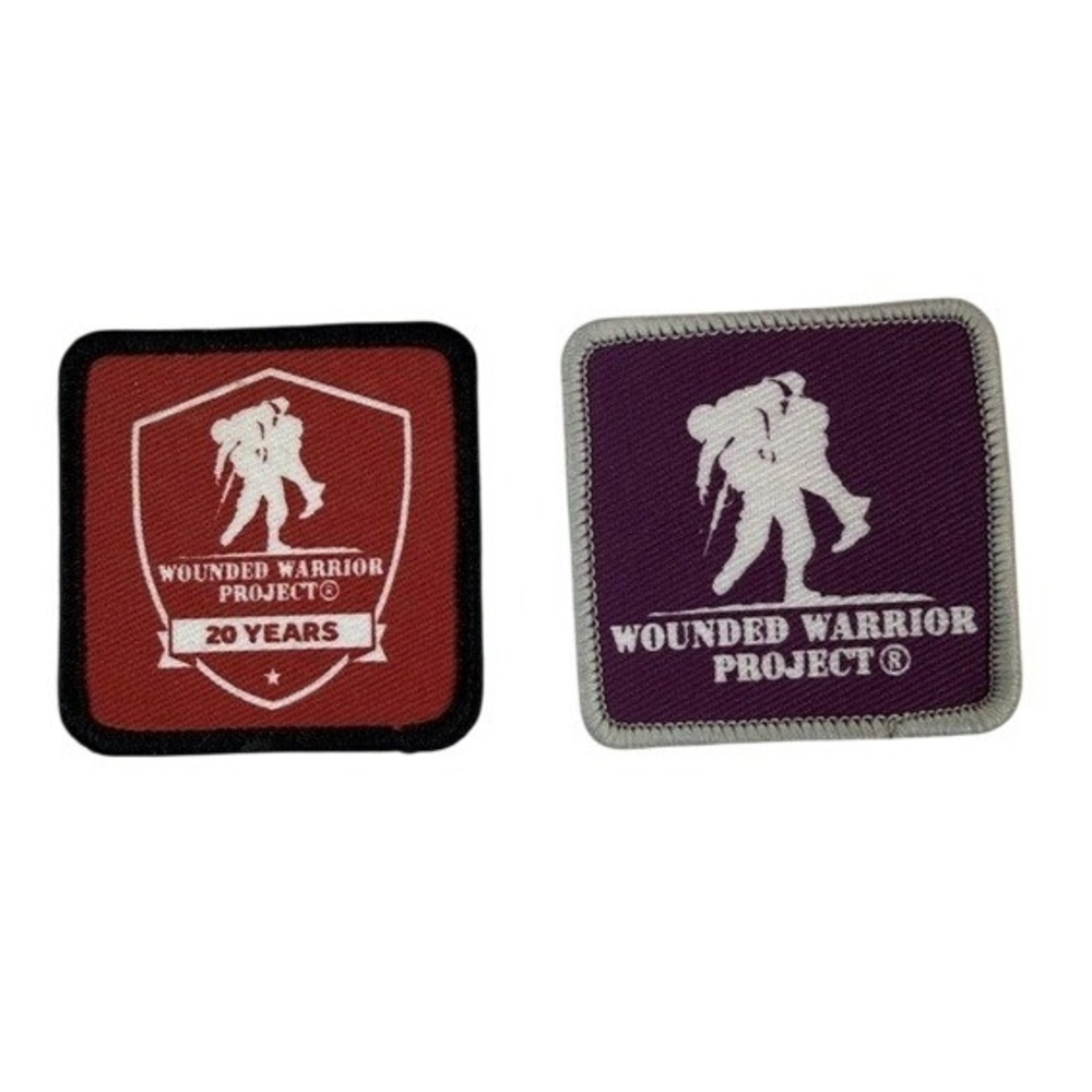 Two Wounded Warrior Project Patches 20 Year Anniversary Sew On Military 2x2